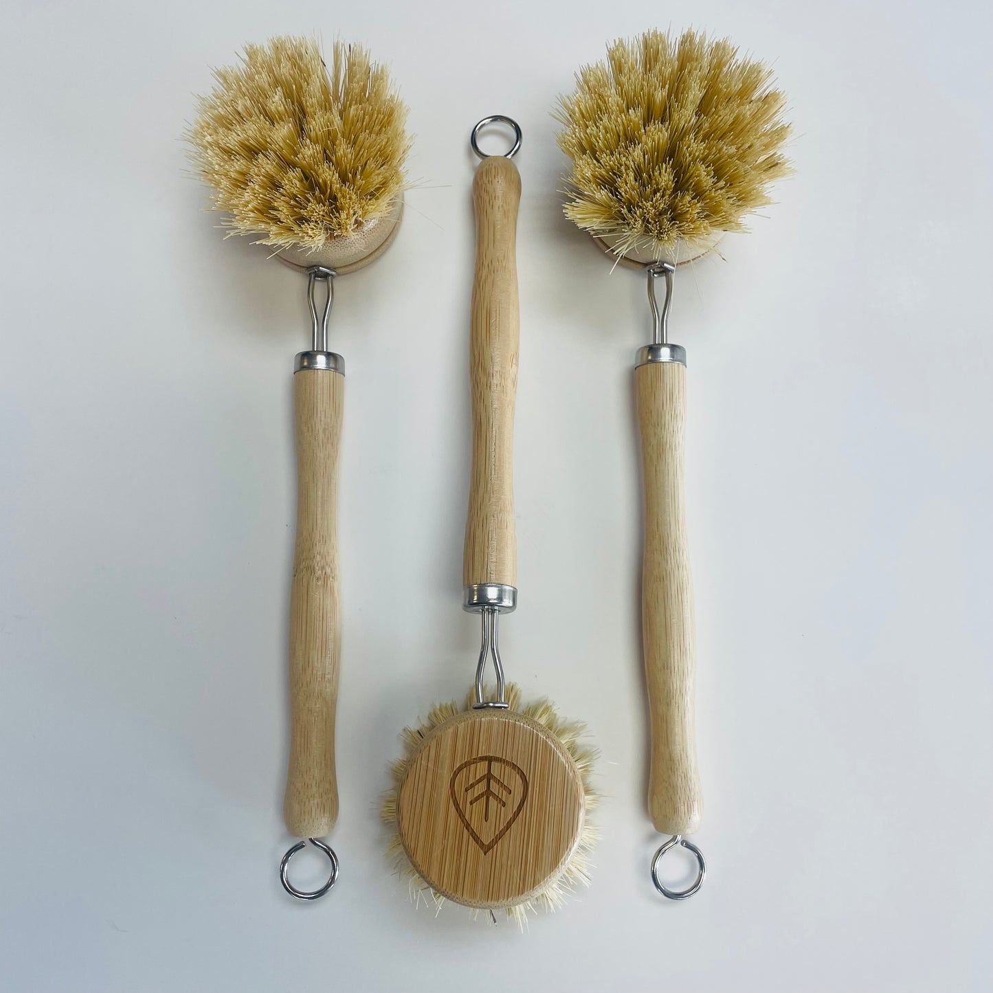 Dish Brush Sisal Long Bamboo Handle