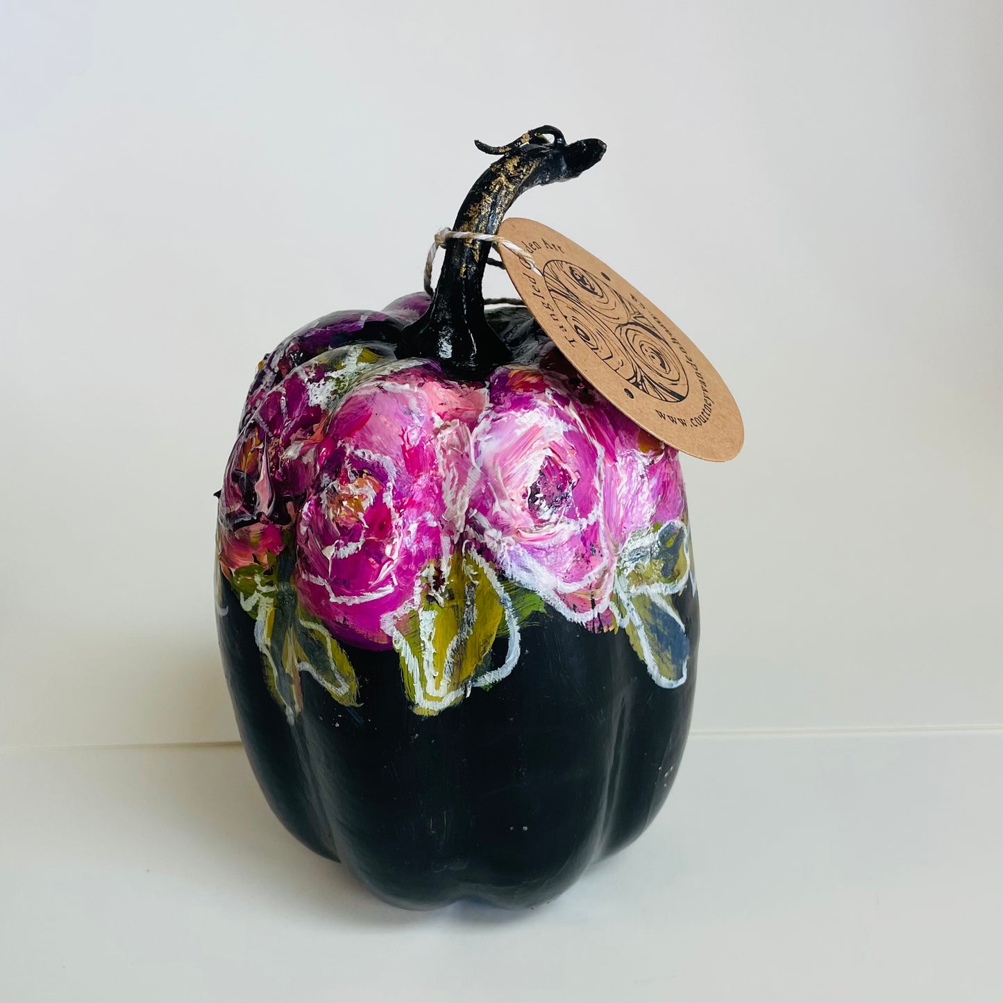 Pumpkins Hand Painted - Tangled Garden Art_