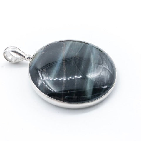 Blue Tiger Iron Pendant Necklace Megankyle_