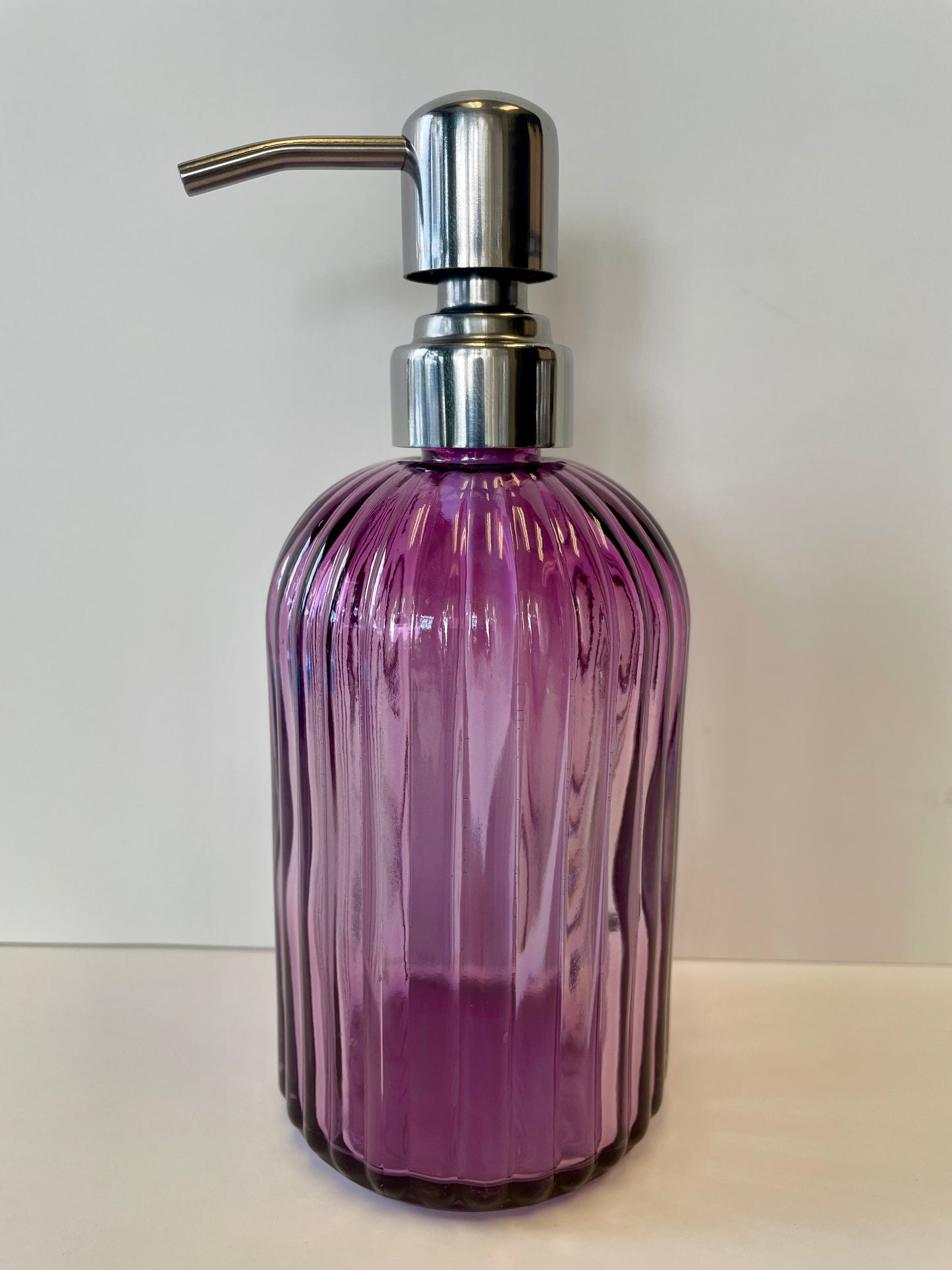 Glass Pump Bottle - colored