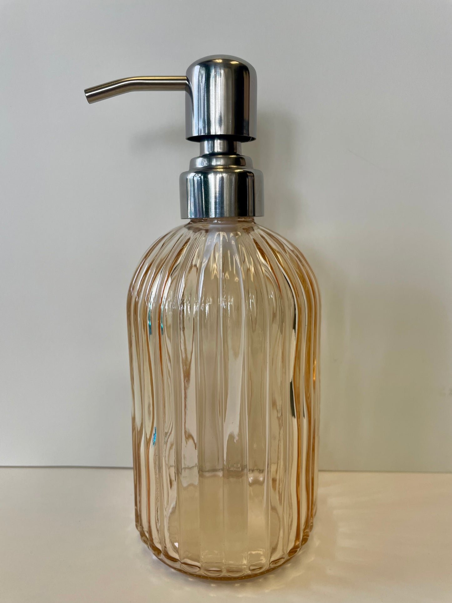 Glass Pump Bottle - colored