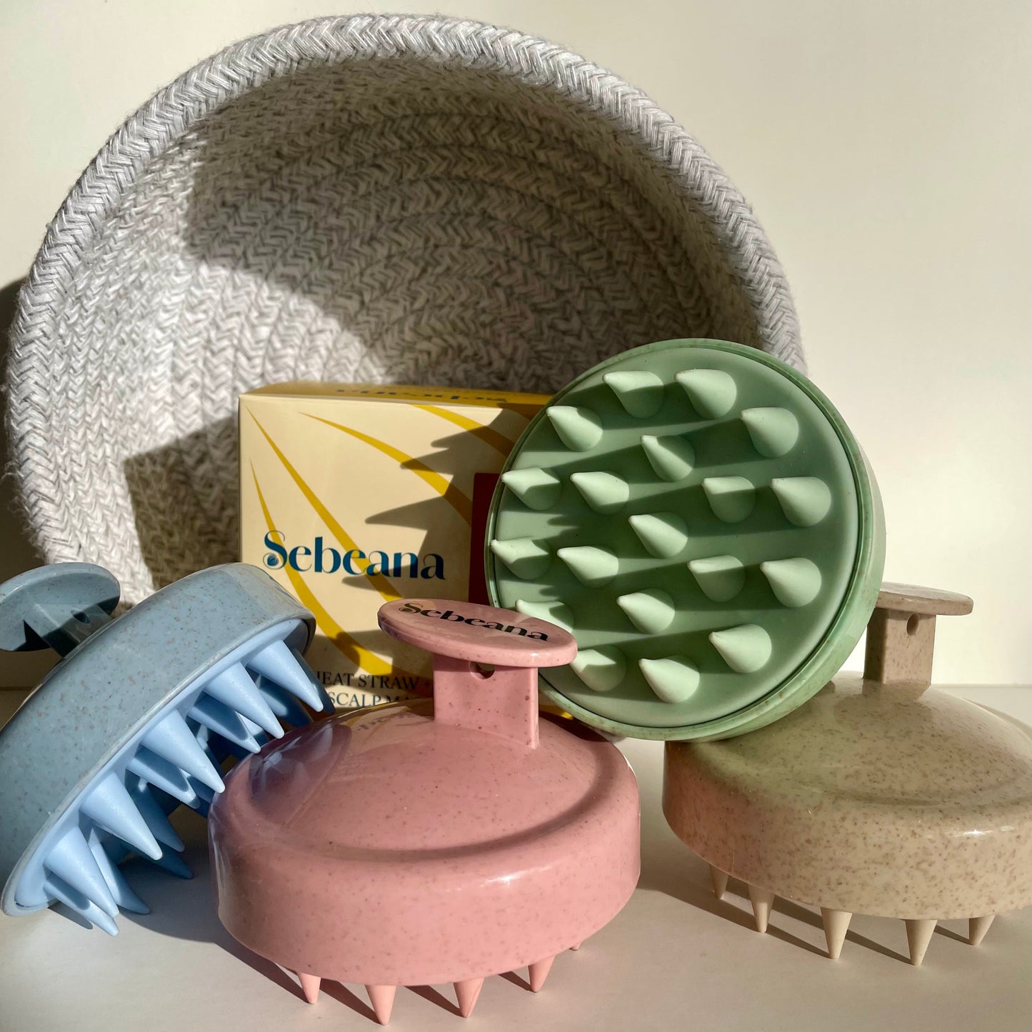 Wheat Straw + Silicone Scalp Massager