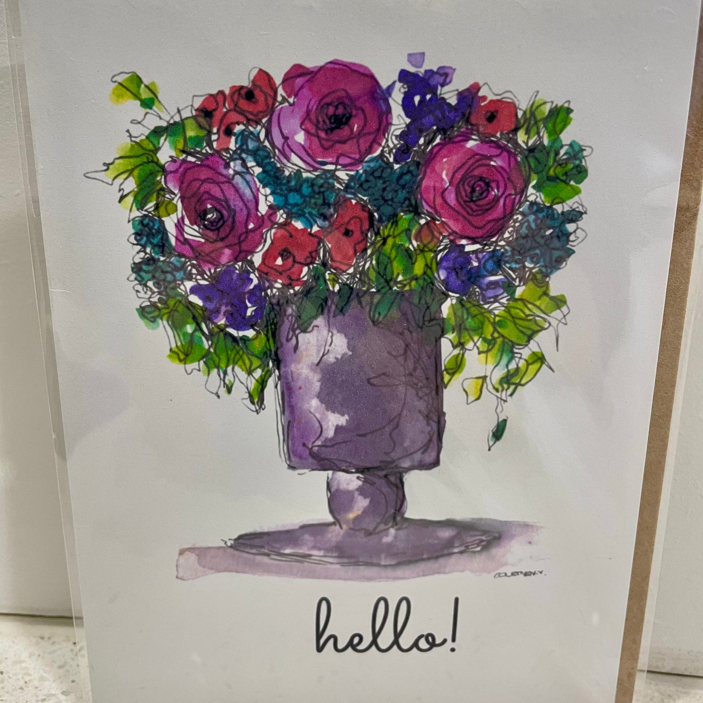 Greeting Cards Tangled Garden Art_