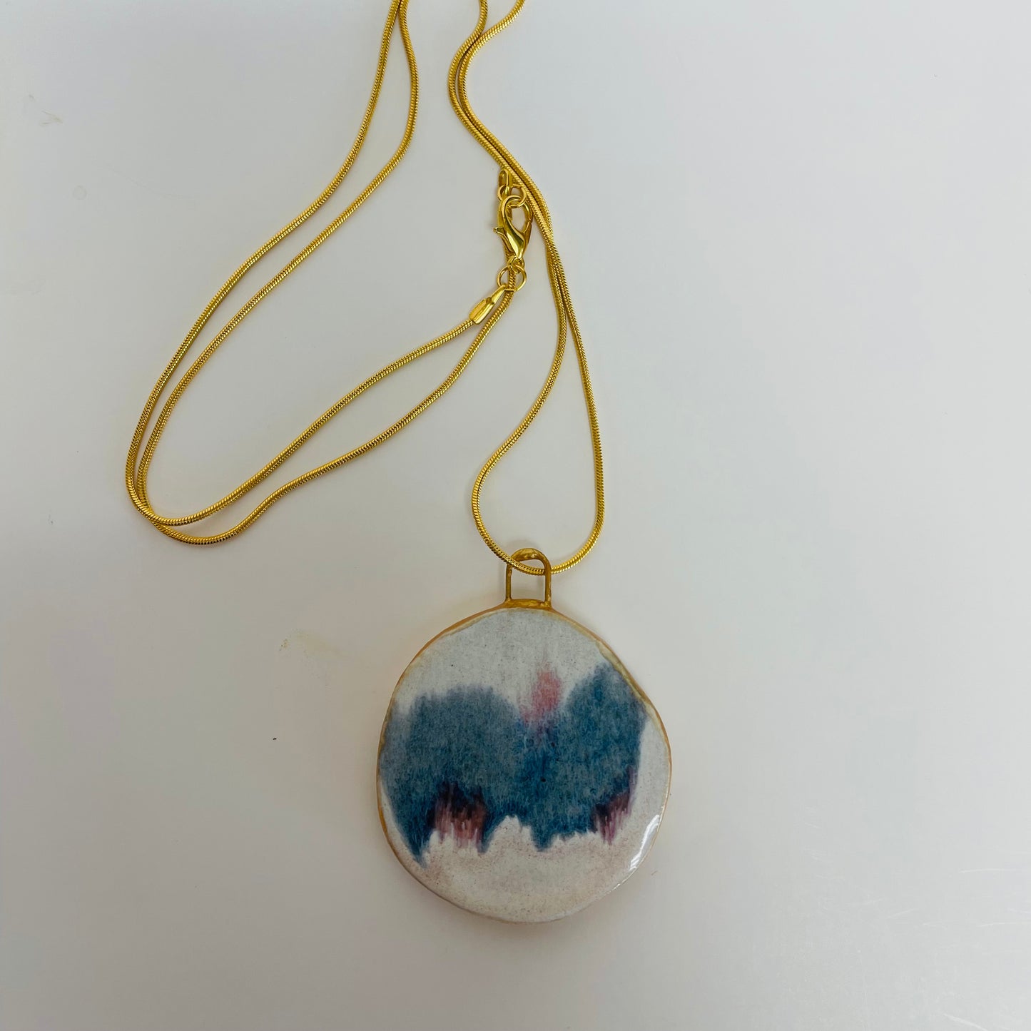 Necklace with Ceramic Pendant - Playful Potter_