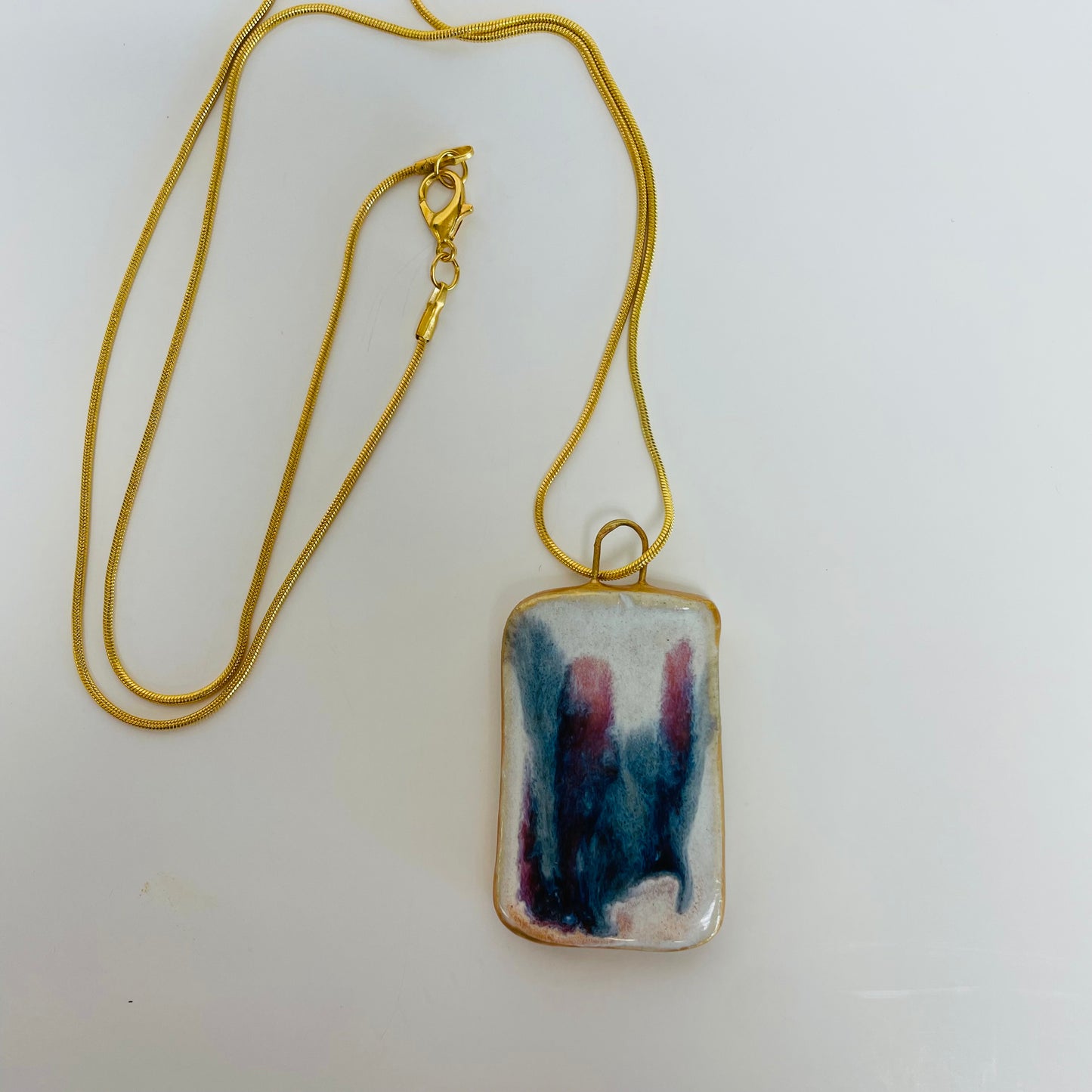 Necklace with Ceramic Pendant - Playful Potter_