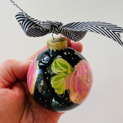 Glass Hand Painted Christmas Ornaments_