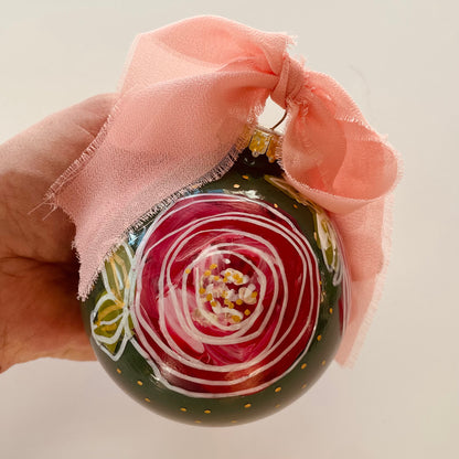 Glass Hand Painted Christmas Ornaments_