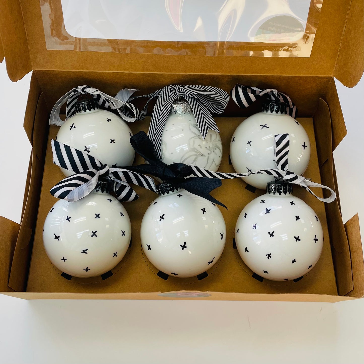 Glass Hand Painted Christmas Ornaments_