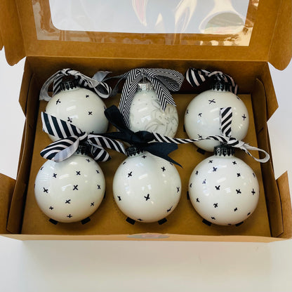 Glass Hand Painted Christmas Ornaments_