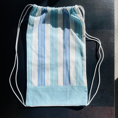 Reusable Canvas Handmade Drawstring Tote Bags_