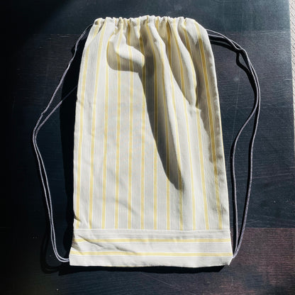 Reusable Canvas Handmade Drawstring Tote Bags_