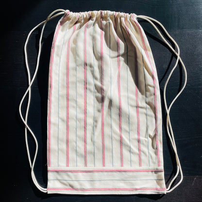 Reusable Canvas Handmade Drawstring Tote Bags_