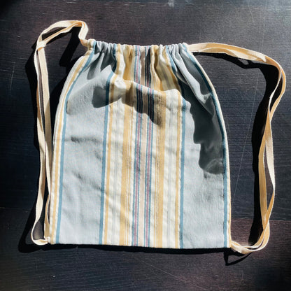 Reusable Canvas Handmade Drawstring Tote Bags_