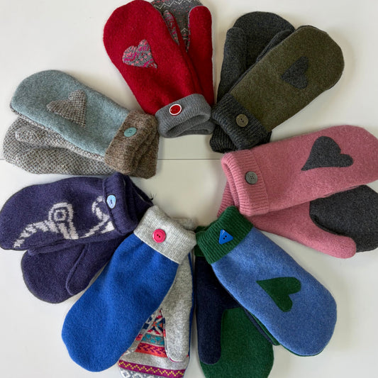 Wool Mittens_