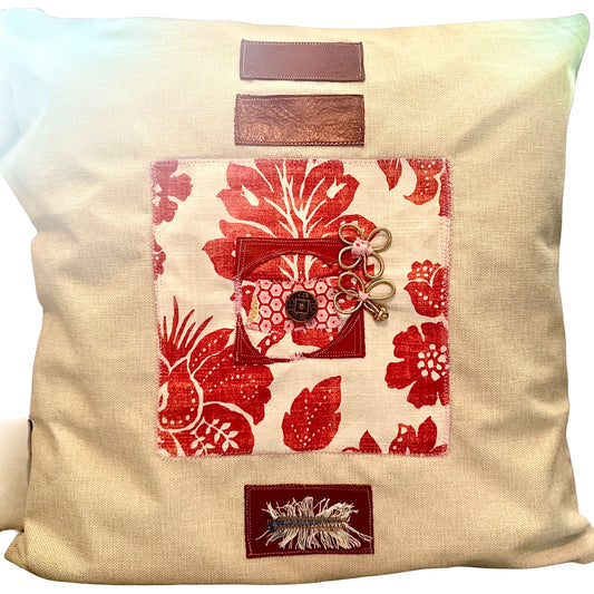 Orange & White Decorative Cushion Cover megankyle_