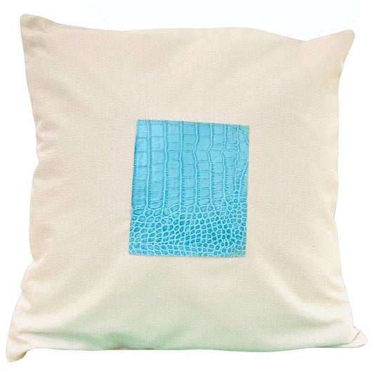 Blue Square Decorative Cushion Cover megankyle_