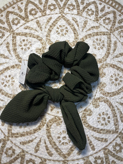 Large Hair Scrunchie With Bow