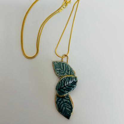 Necklace with Ceramic Pendant - Playful Potter_