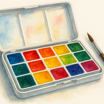 watercolor paint set